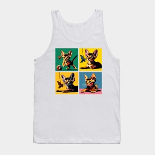 Chausie Pop Art - Cute Kitties Tank Top